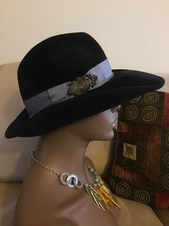 Buy Vintage Art Deco Style Eugenia Kim Hat Fedora W/beetle  display picture 1