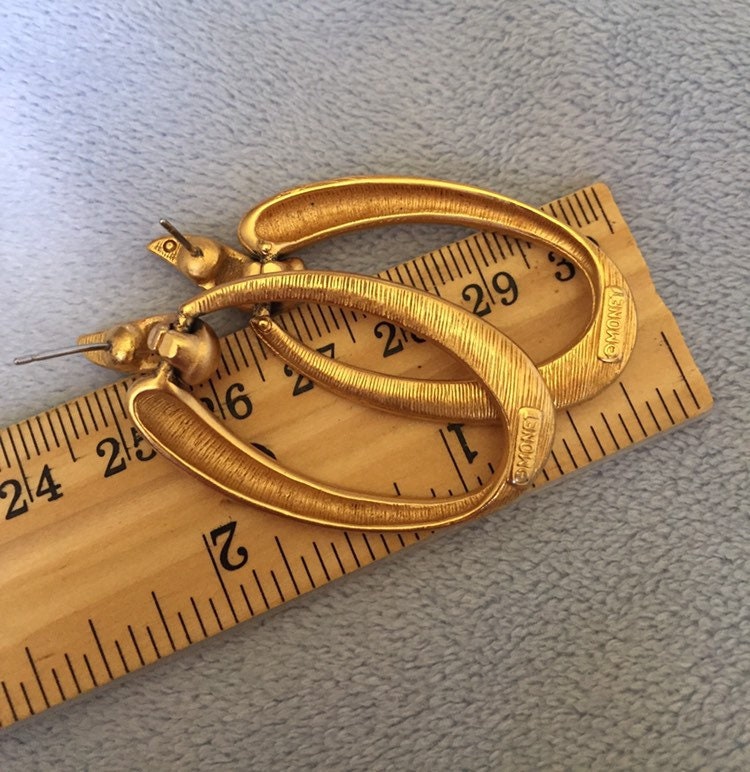 Monet gold hoop deals earrings