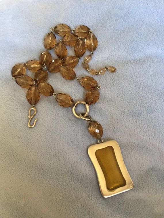 Vintage Givenchy Chunky Quartz Smoky Topaz Necklace 16 - Etsy Vintage Givenchy Chunky Quartz Smoky Topaz Necklace 16 - Etsy