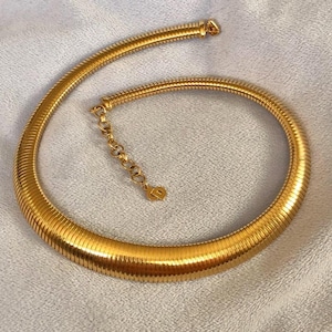 Christian Dior Graduated Omega Necklace Expendable Articulated Adjustable