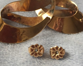 Orecchini A Cerchio Grandi In Argento 925 Con Gancio Paisley E Sfere - Chaiyo Creations