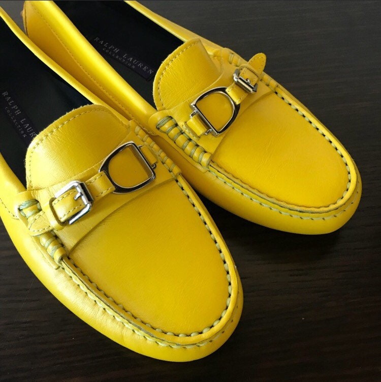 Ralph lauren yellow shoes clearance