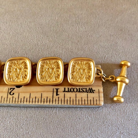 Vintage Anne Klein Signature Lion squares Stateme… - image 9