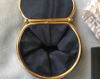 ♡ GIVENCHY ♡ Vintage ♡ coin case ♡ Authentic Vintage Givenchy Navy Leather Coin Purse W/box NIB