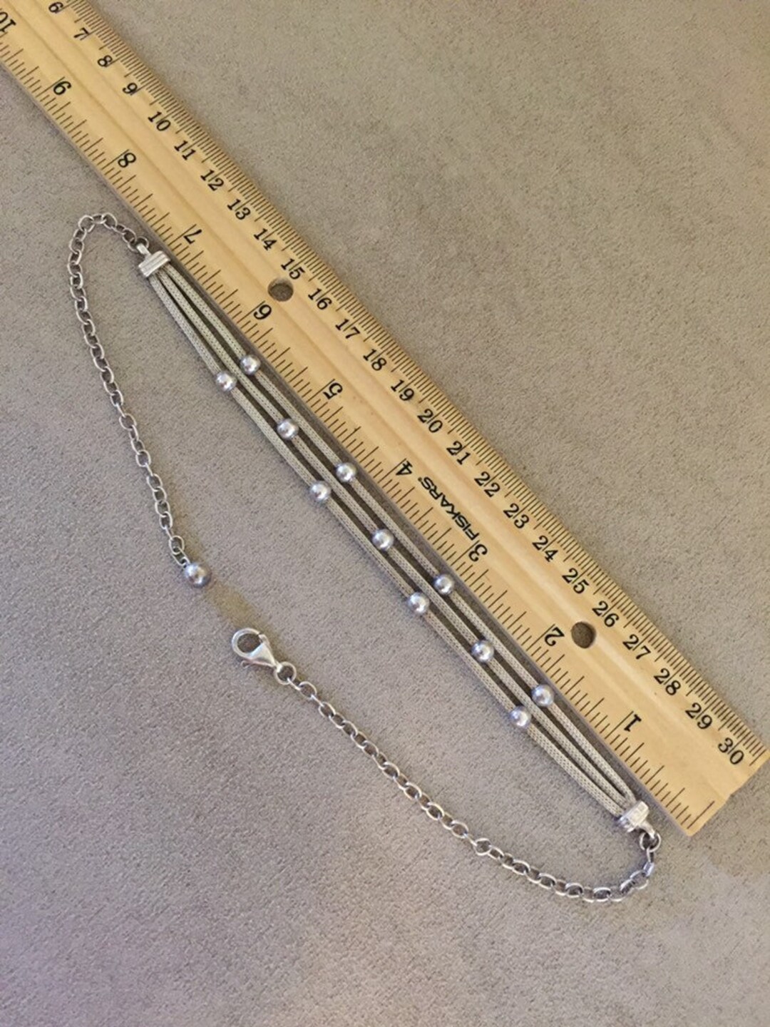 Collana In Argento 925 Rodiato Con Catena A Maglia Fine Di 1