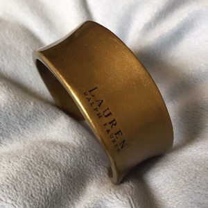Ralph Lauren Cuff matte Gold Wide Cuff RLL Bracelet