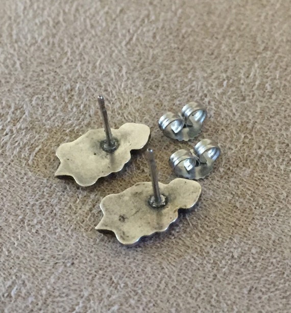 Older Sterling Silver elevated still life tiny fo… - image 3