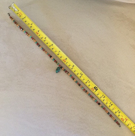 Vintage sterling silver tiny cube Multi Gemstone … - image 6