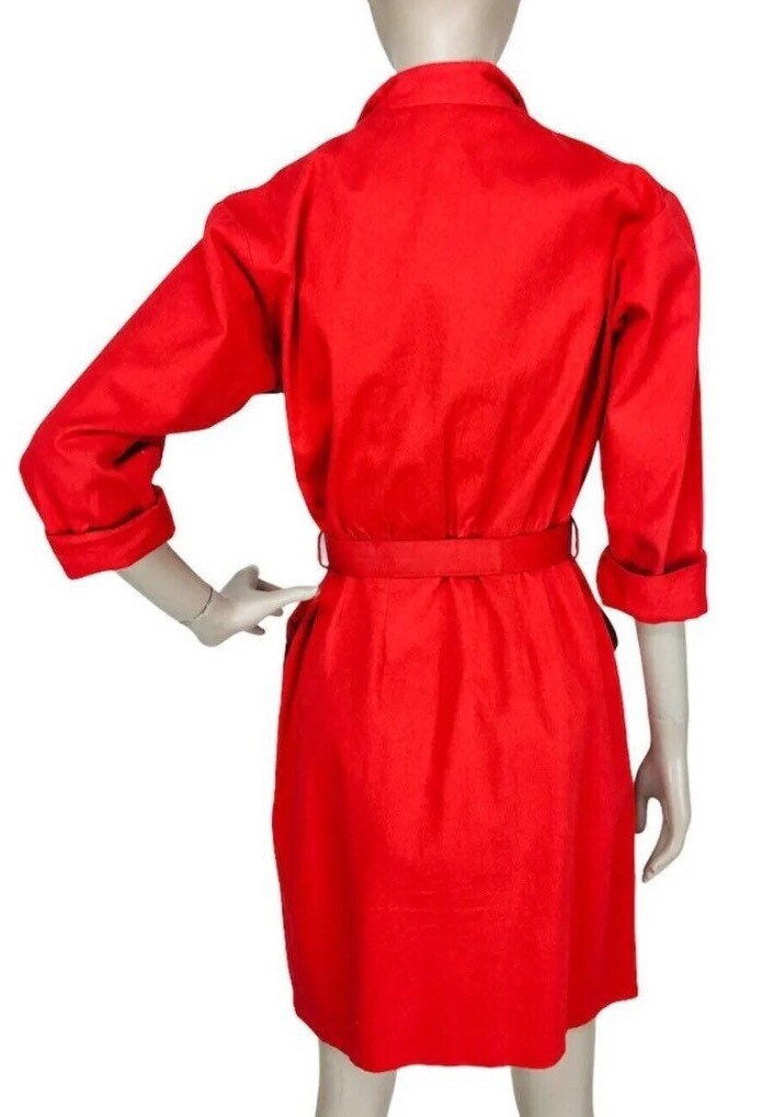 byer too red dress Vintage Short Sleeve Polka Dot Dress by Byer Too  RetroGetgo