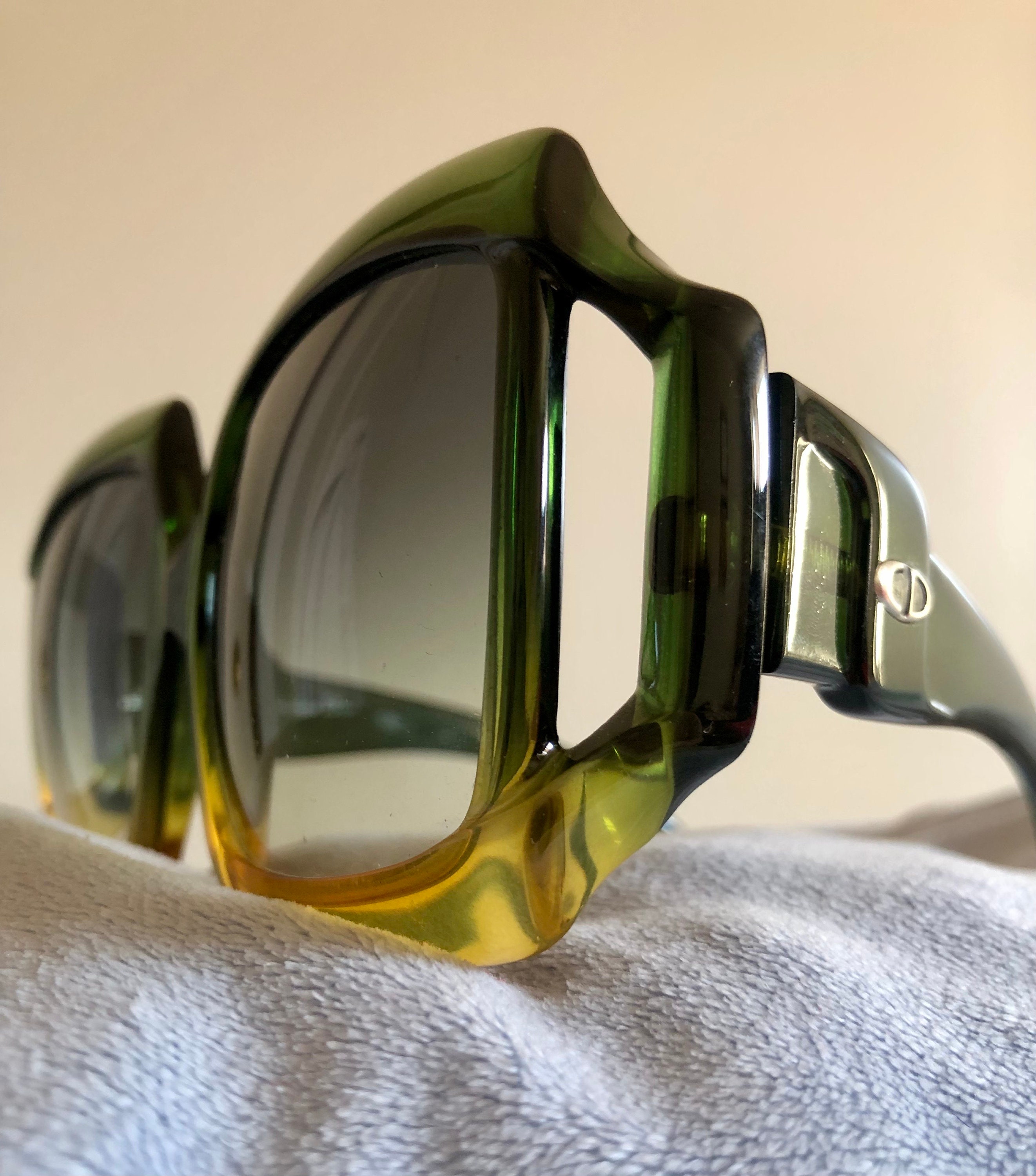 Vintage 1970's Christian Dior D07 Optyl Frame Sunglasses