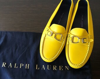 Old Stock Yellow Leather Equestrian 