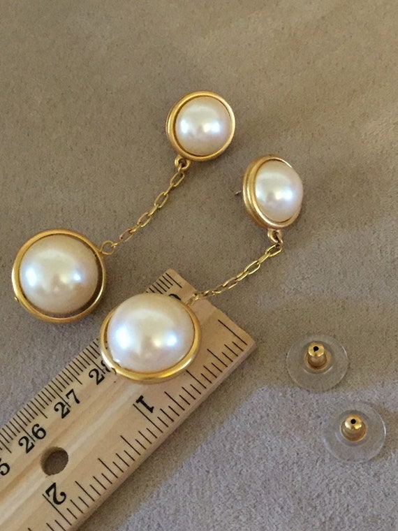 Vintage Monet Chunky Pendulum earrings Twiggy’s s… - image 2