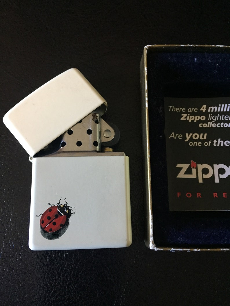 Vintage ZIPPO Lighter G 09 Bradford PA USA W/red Ladybug Etsy