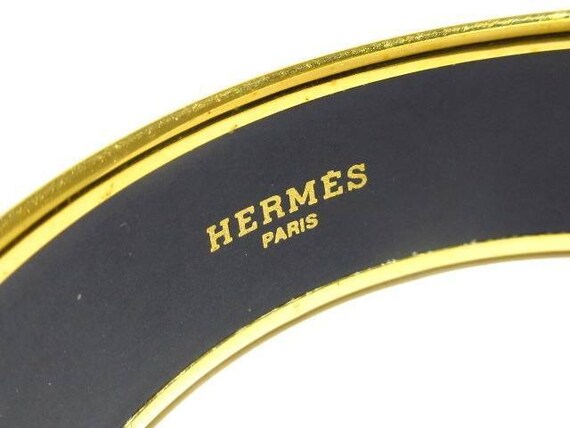 Retired authentic HERMES Enamel Rabbit Bangle Bra… - image 6