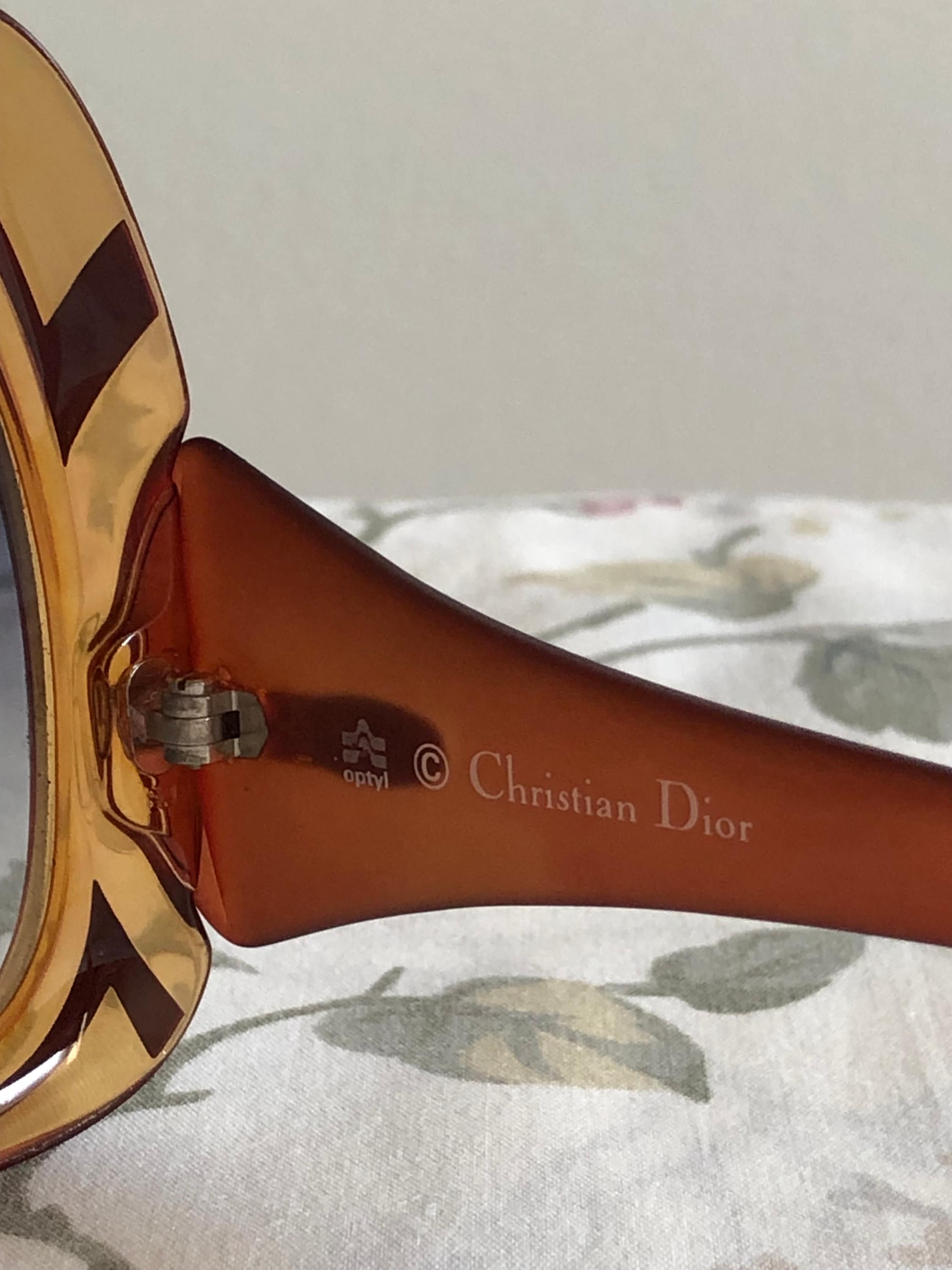 Vintage Christian Dior 2044-80 Optyl Honey Frame Sunglasses Vintage Christian Dior 2044-80 Optyl Honey Frame Sunglasses