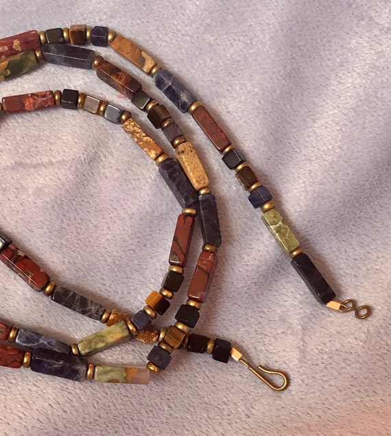 Colorful Multi Carved tiny Squares Rectangles gem… - image 3