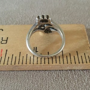 Bague en argent sterling vieilli, gland et feuille de chêne, taille 3,5, bague petit doigt ou bague bébé image 4