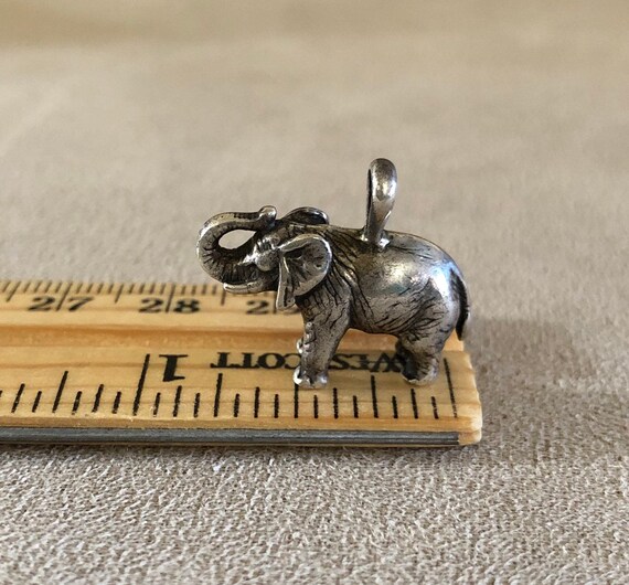 Bracelet Vintage En Argent Sterling Avec Charms éléphant - Thème Afrique Et Australie - Bon état