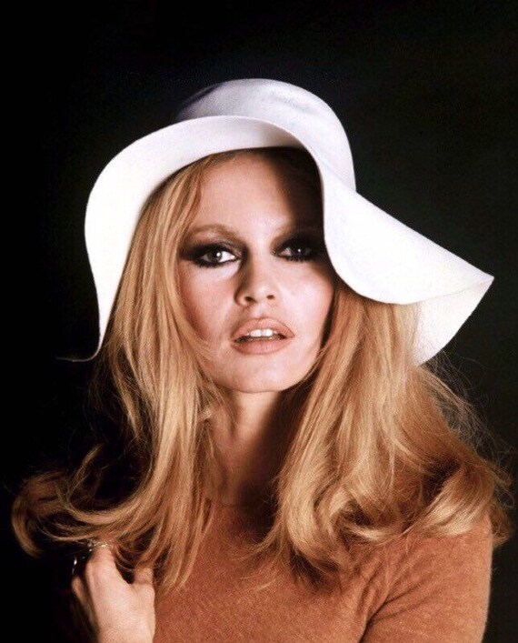 Rare Vintage Brigette Bardot's Style Floppy Fedor… - image 10