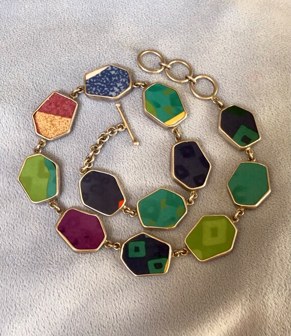 Statement Necklace Handmade Sterling Silver multi… - image 1