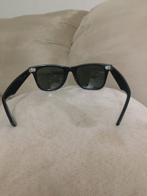 B&L RayBan Glasses USA Wayfarer Turquoise Black - image 4