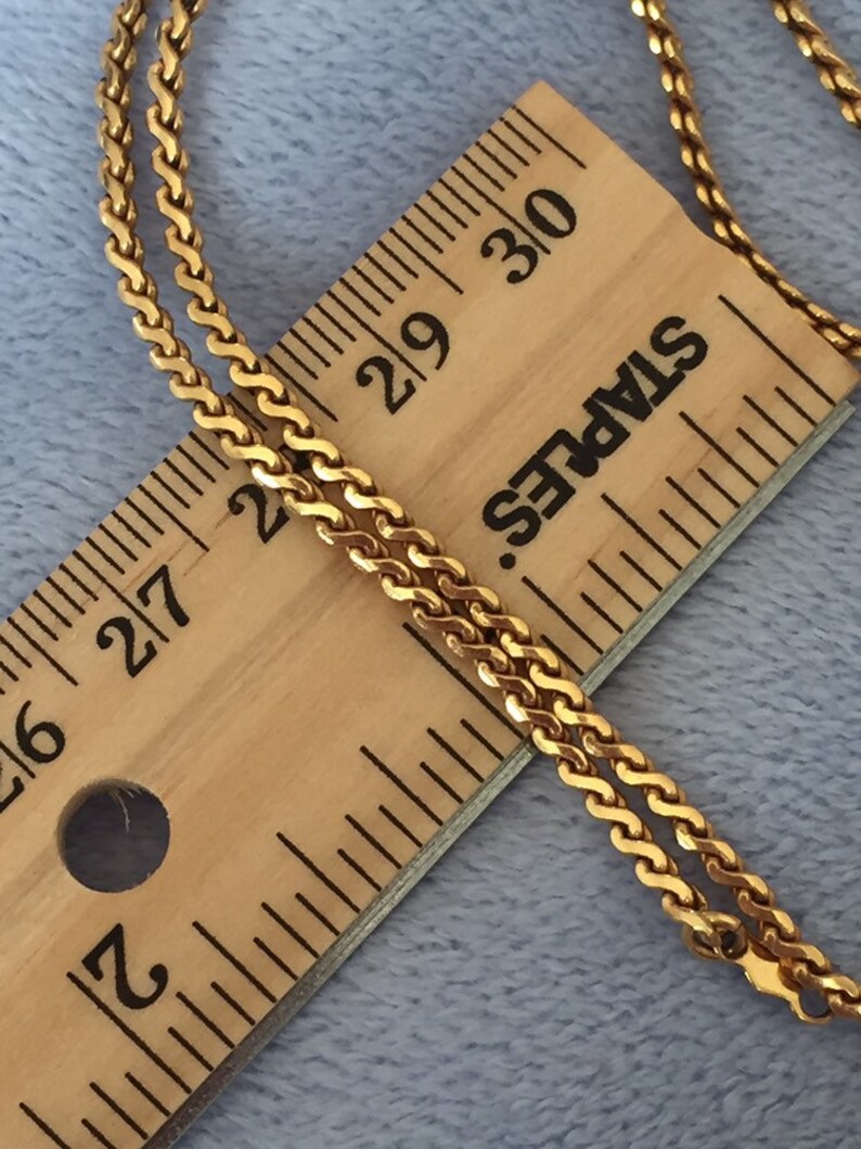 Vintage 1950’s Serpentine Chain Necklace 18 Inch Marked A Co. 12K 1/20 ...