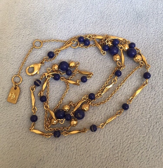 Vintage Ralph Lauren RLL Chain Necklace 18 - Etsy