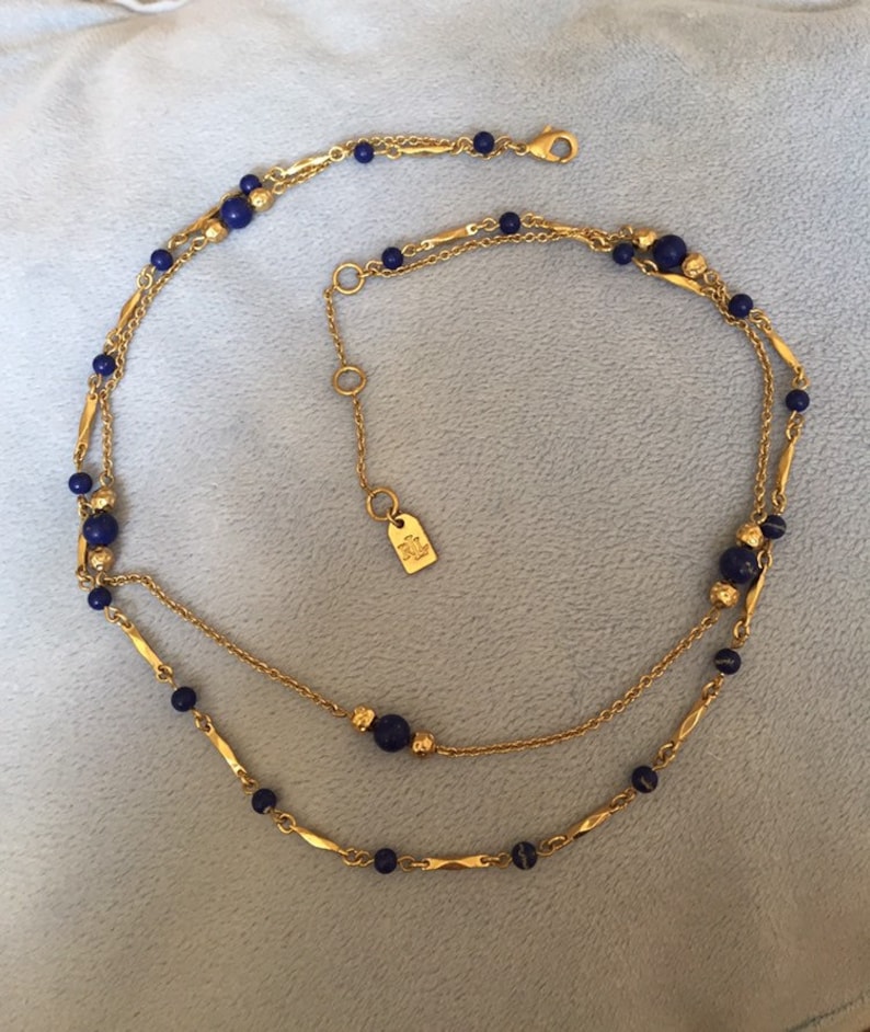 Vintage Ralph Lauren RLL Chain Necklace 18 Etsy