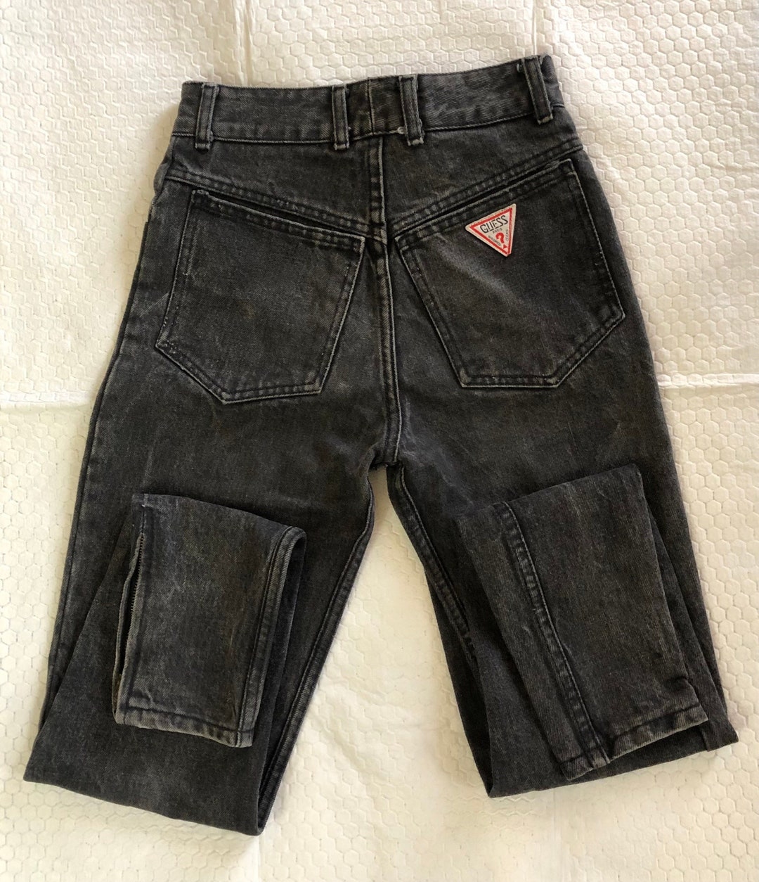 Vintage Guess Jeans Mens 32x29 Black Denim Baggy Tapered Y2K Retro Skate  Street