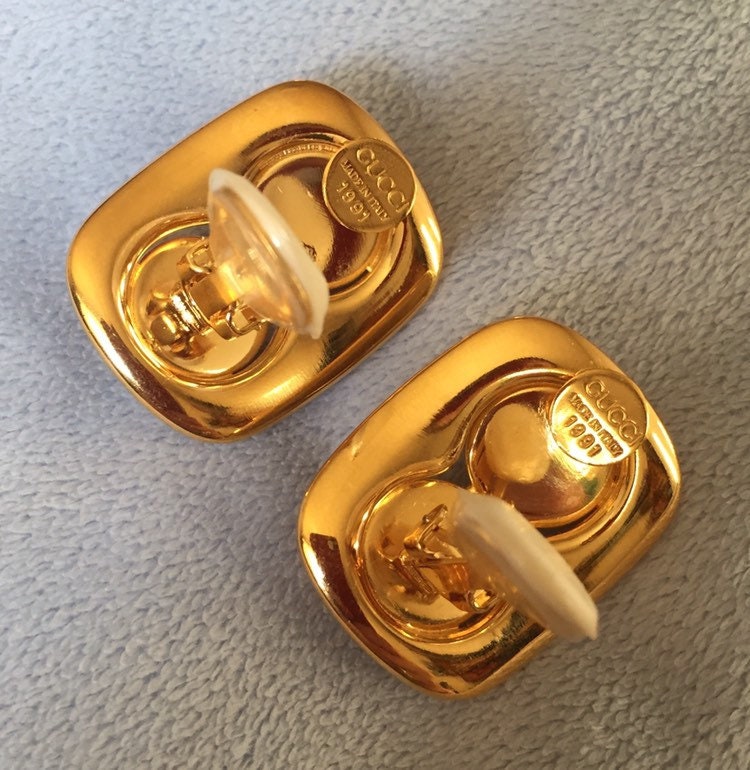 Vintage 1991 Collection Gucci Clip on Double Pearl Gemini - Etsy