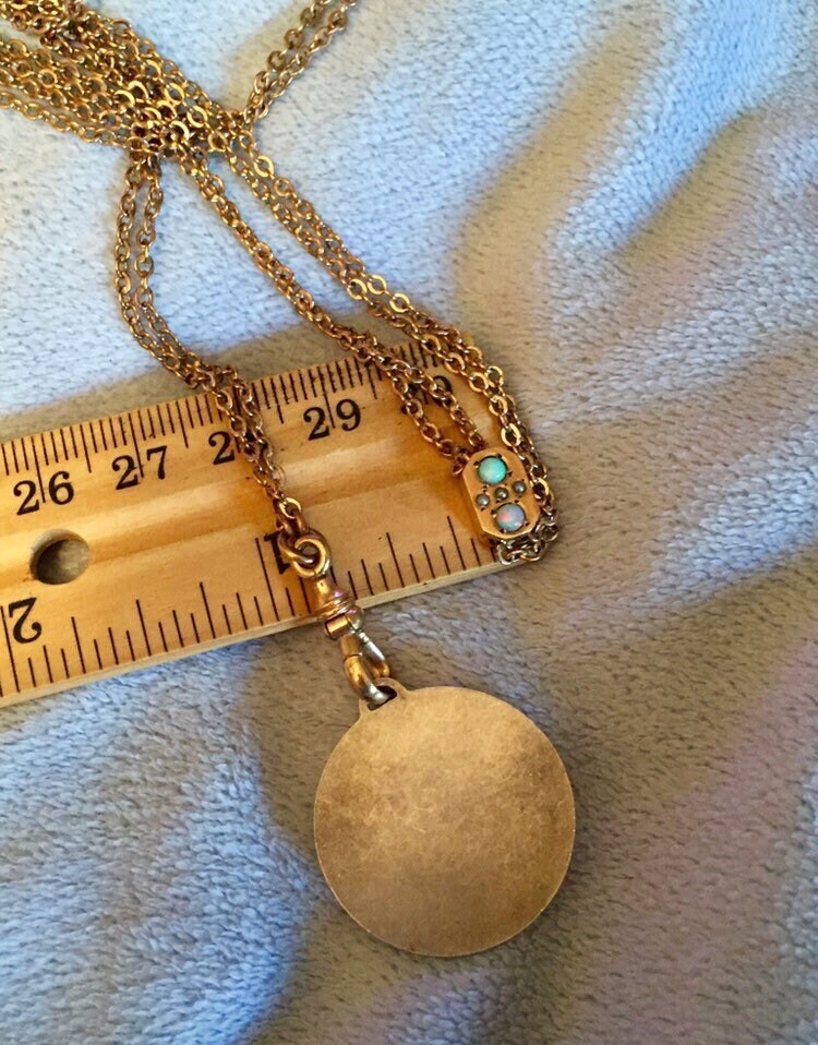 アクセサリー 2WAY STONE LIKE SLIDE CHAIN NECKLACE Victorian Antique Opal & Pearl Pocket Watch Slide Chain