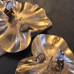 Gorgeous YSL Yves Saint Laurent Heart Earrings SAINT LAURENT image 5