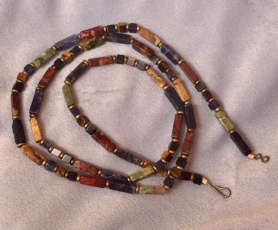 Colorful Multi Carved tiny Squares Rectangles gem… - image 1