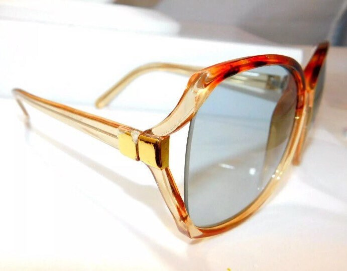 Brigitte Bardot Canaries Sunglasses Vintage France Elongated Oval Tortoise Gold Brigitte Bardot Canaries Sunglasses Vintage France Elongated  main image 3