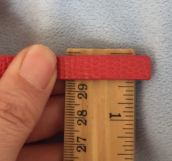 VTG Late 90’s Gap Genuine Leather Red belt Size S… - image 6