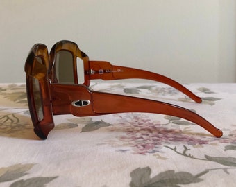 Vintage 1970's Christian Dior D07 Optyl Frame Sunglasses Made in