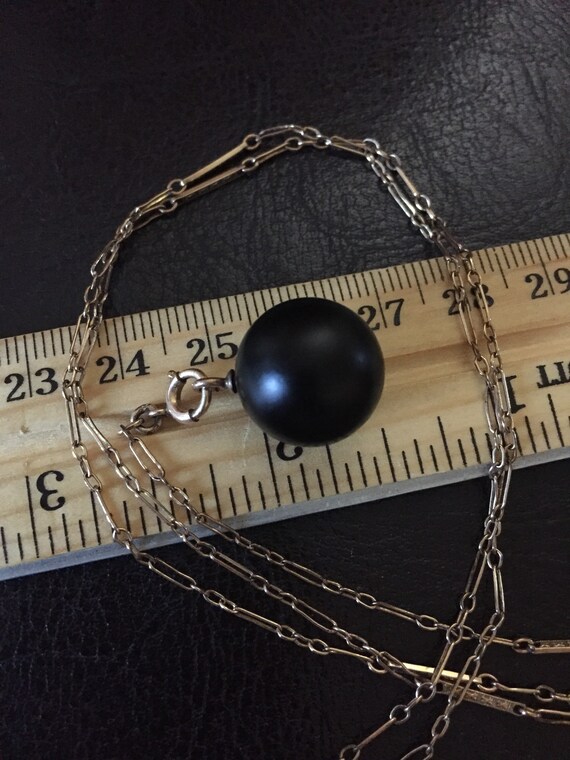 Victorian French Jet Orb Necklace - image 6