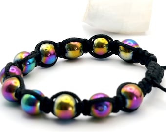 Aqua / Titanium / Angels / Solar Aura bracelet. The stone of universal light is a protective and healing stone for the aura!