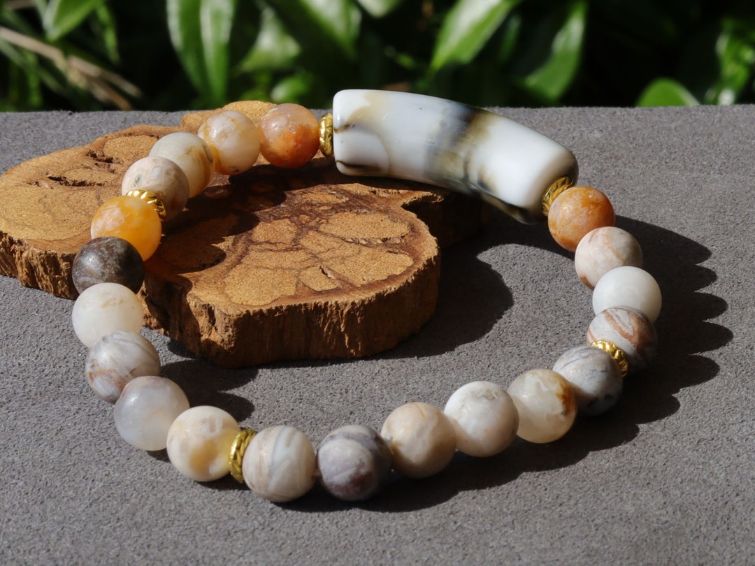 Bamboo Leaf Agate, Also Known as Bamboo Agate or Bamboo Jasper