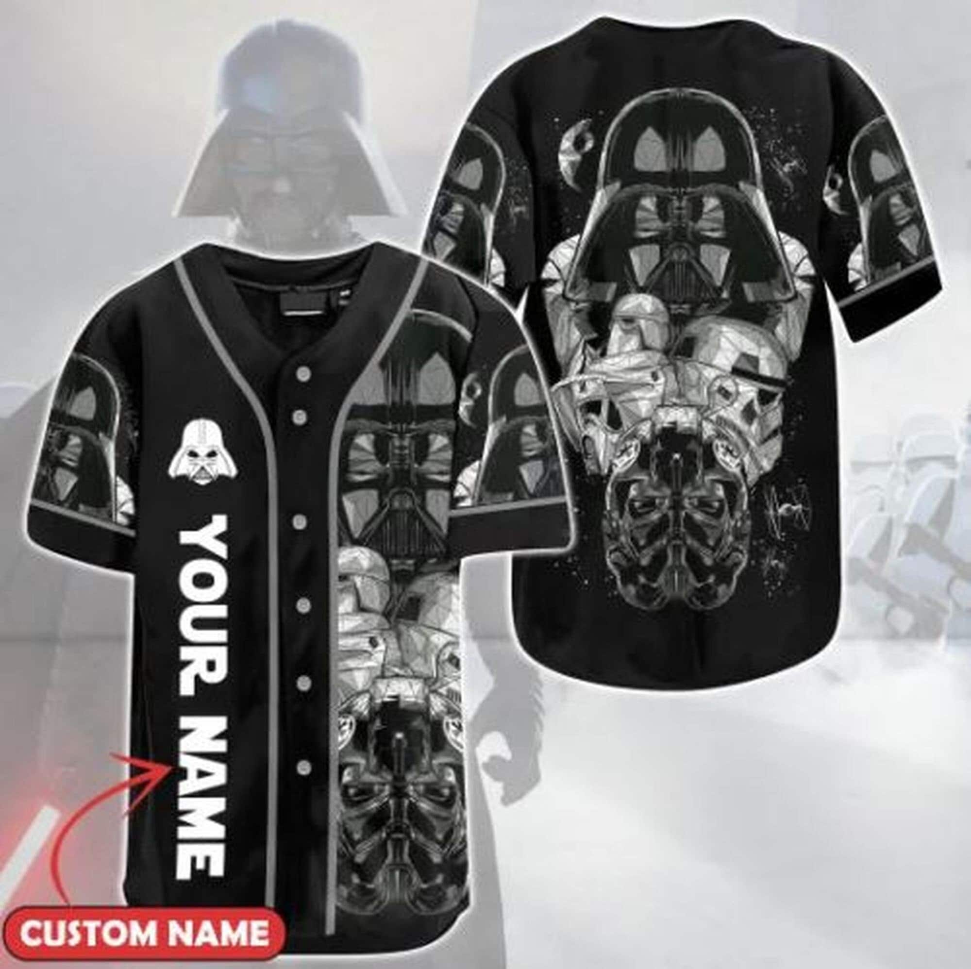 Personalized Star Wars Dart Vader 3D Baseball Jersey Shirt