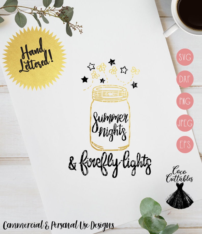 Download Summer Nights and Firefly Lights SVG Summer Svg cut file ...