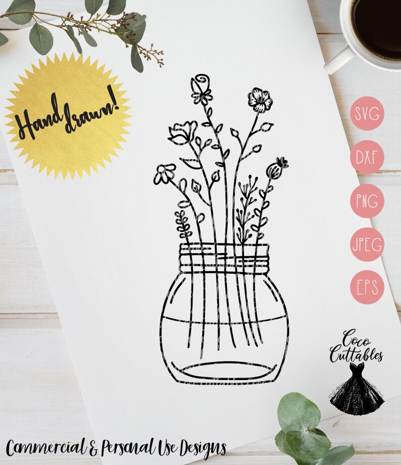 Free Free Flower Jar Svg 310 SVG PNG EPS DXF File