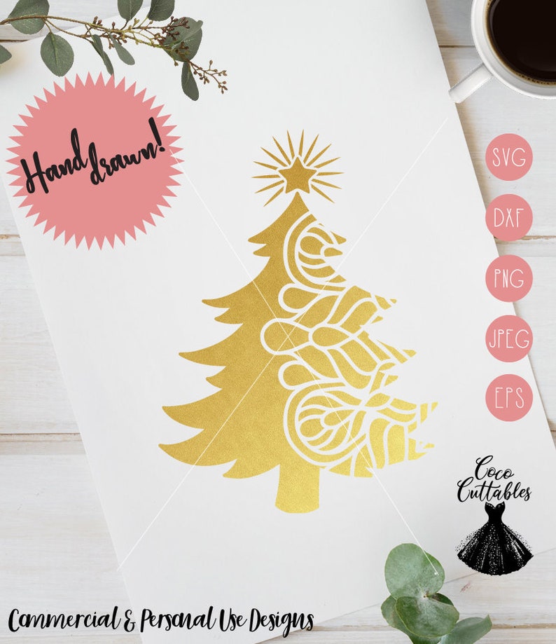 Download Christmas Tree Mandala SVG Cut File Christmas Tree Svg ...