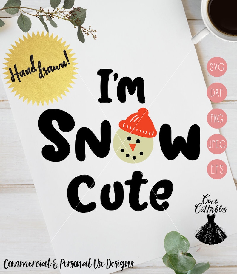 Im Snow Cute SVG Baby SVG Onesie Svg Baby tee shirt Design ...