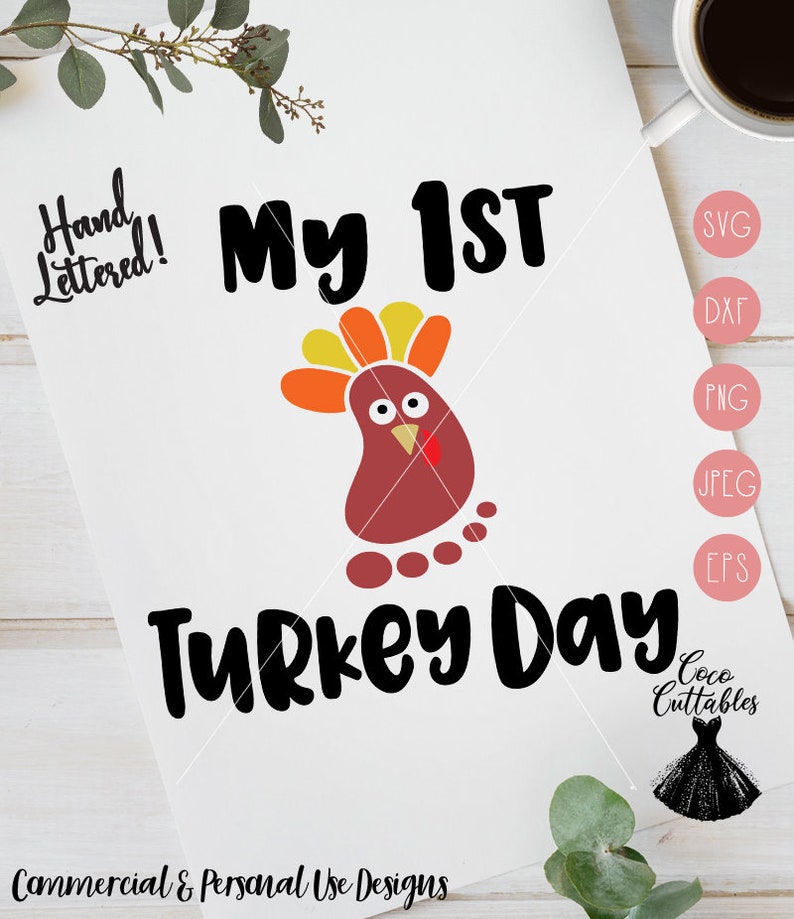 Download My First Turkey Day SVG Baby Svg Onesie Svg Cut File Baby | Etsy