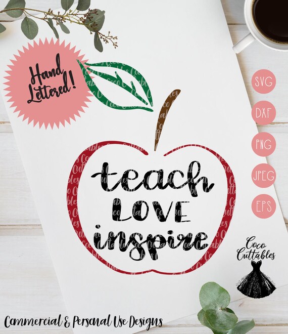 Free Free Teach Love Inspire Svg Etsy 701 SVG PNG EPS DXF File
