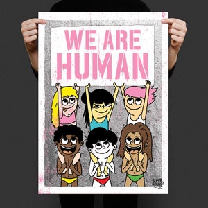 Tirage d'art 50X70cm "We are humans"