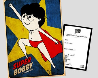 Art print 13X18cm &quot;Super Bobby&quot;