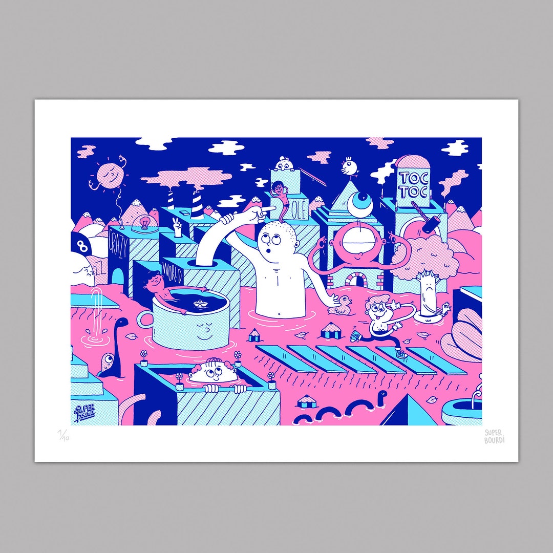 【一点物イラストアート】WHICH ONE OF US IT CRAZY? This song seems to conjure up a really specific & funny