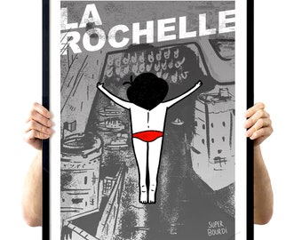 Fine art print / 50X70cm / La Rochelle / Pigment print / Street art / Urban art / Giclee print / Limited edition